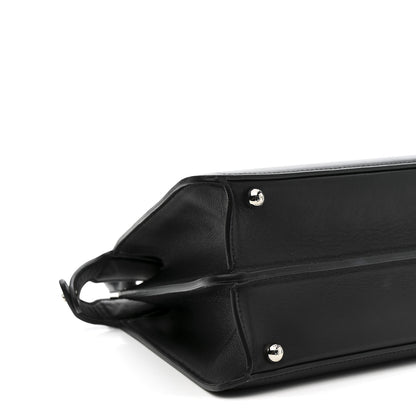 Fendi X MARC JACOBS Vitello Seta Shiny Nappa Medium Peekaboo I SEE U Satchel Black 10 of 11