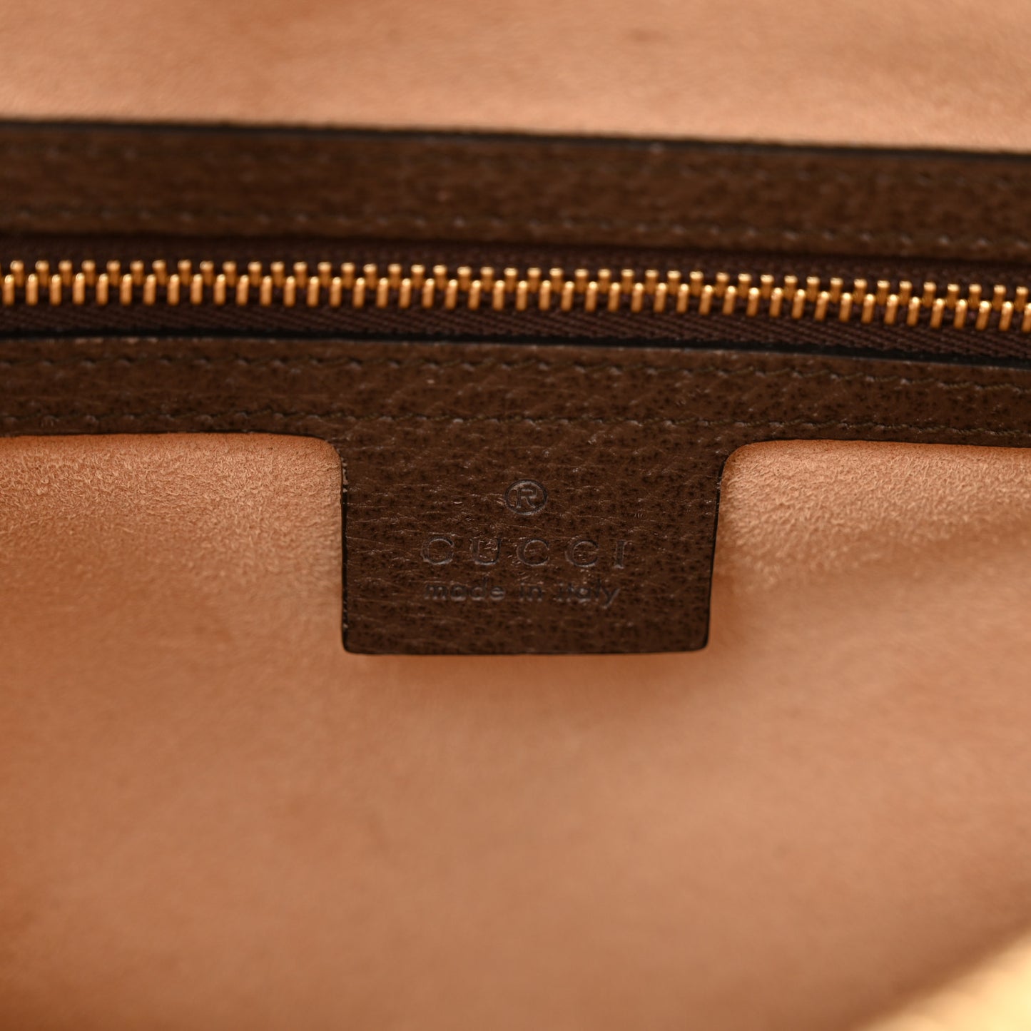 GG Supreme Monogram Web Small Ophidia Top Handle Shoulder Bag Brown