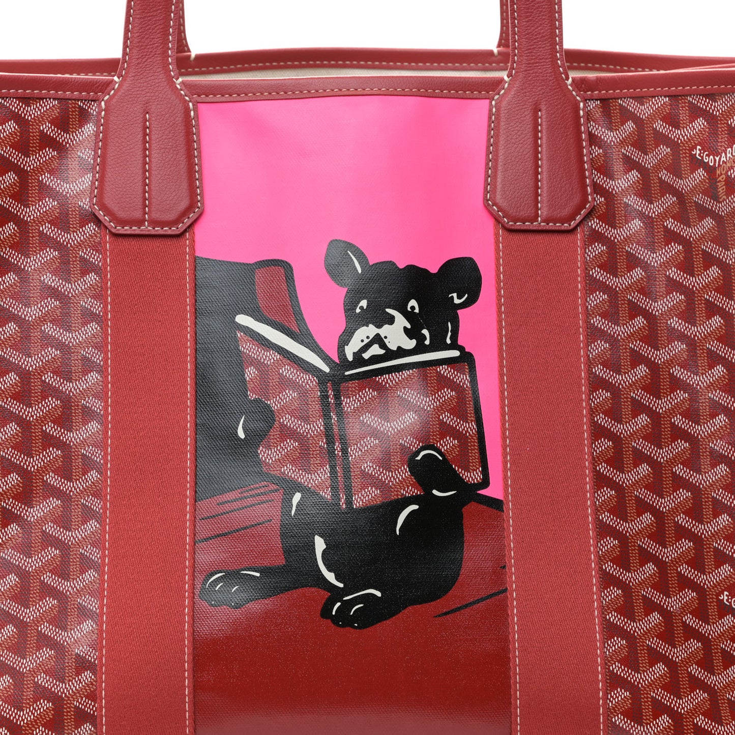 Goyardine Villette Tote Red
