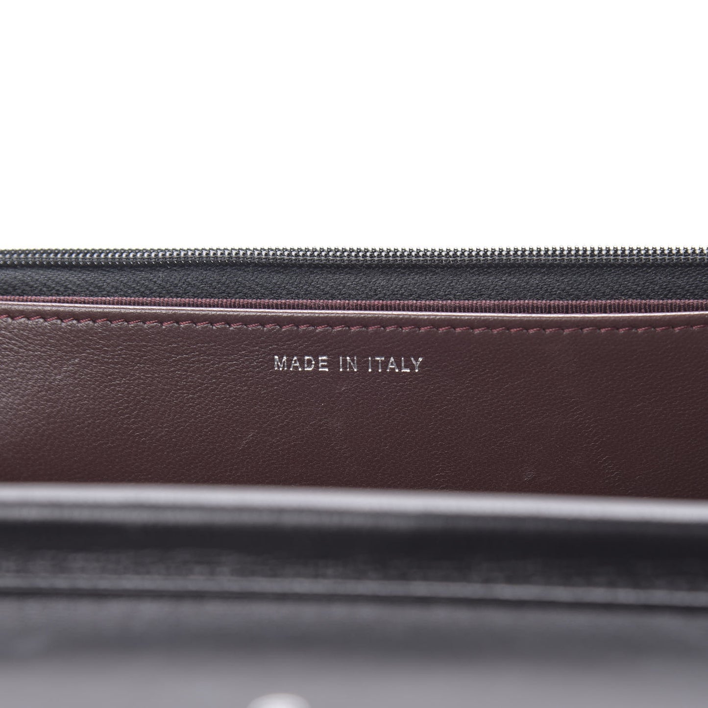Lambskin Quilted Wallet On Chain WOC Black