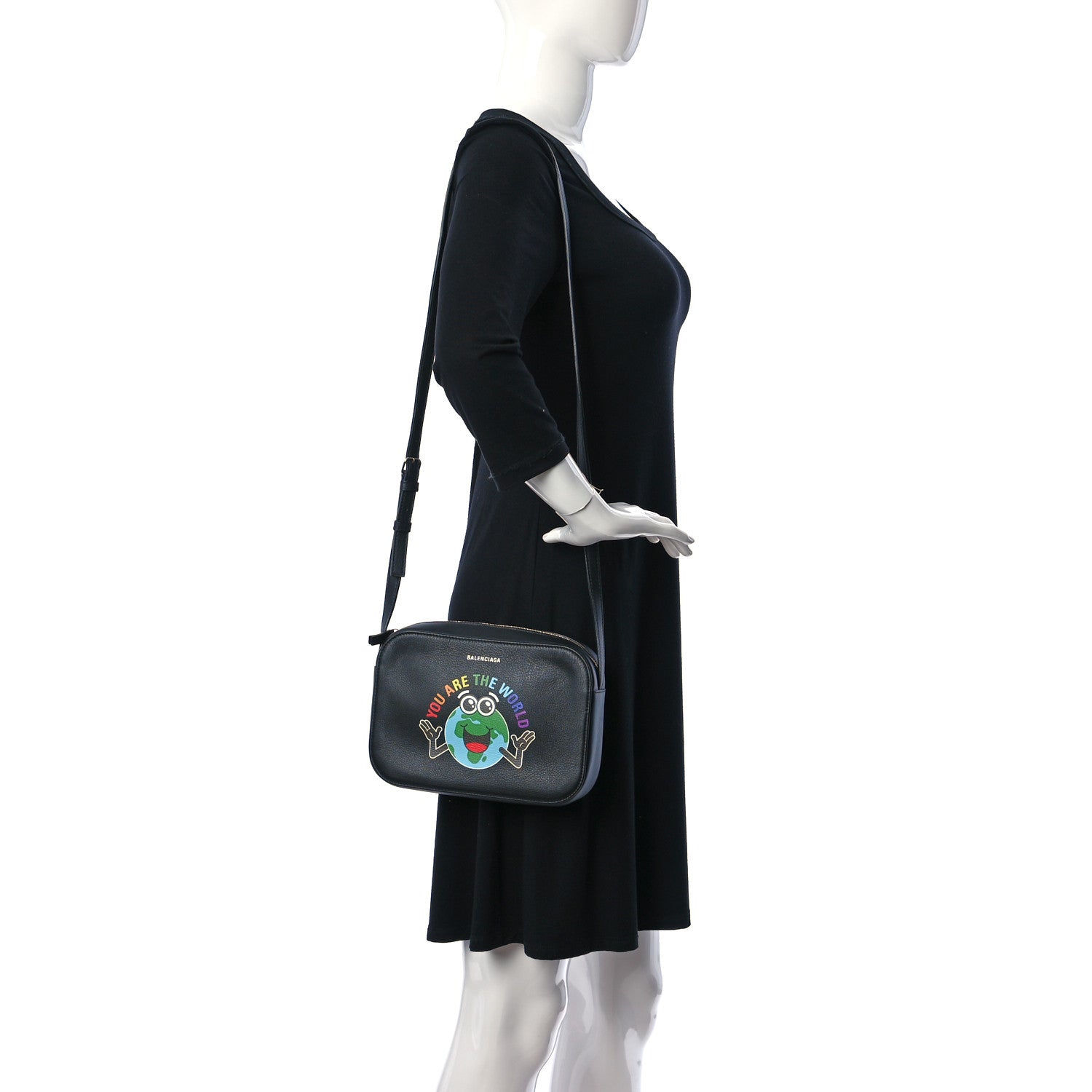 Balenciaga Calfskin Everyday You Are The World S Camera Bag Black 2 of 9