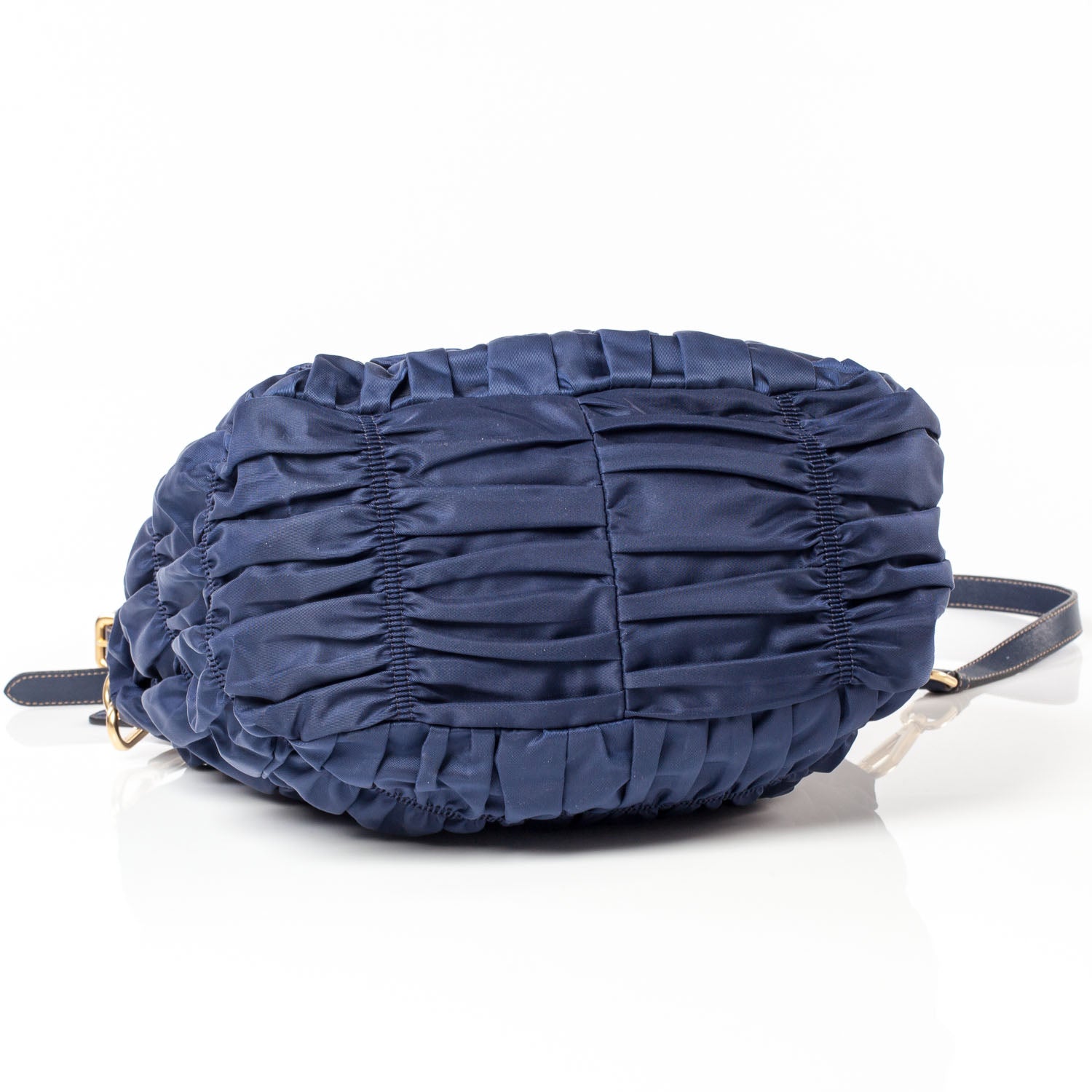 Prada Tessuto Nylon Gaufre Tote Blue 6 of 10