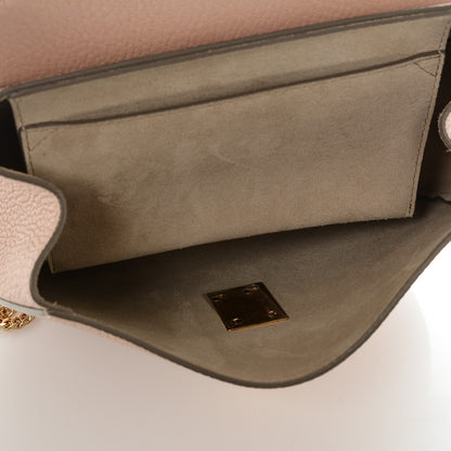 Chloe Grained Lambskin Drew Shoulder Bag Cement Pink 5 of 6