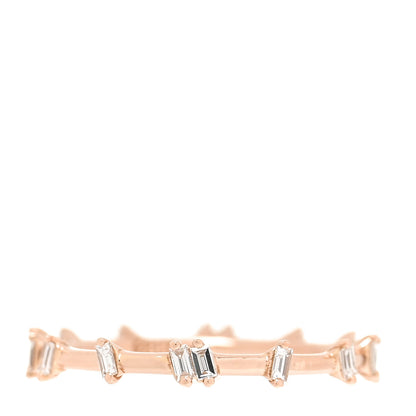 Suzanne Kalan 18K Rose Gold Diamond Barbwire Band Ring 52 6 3 of 6