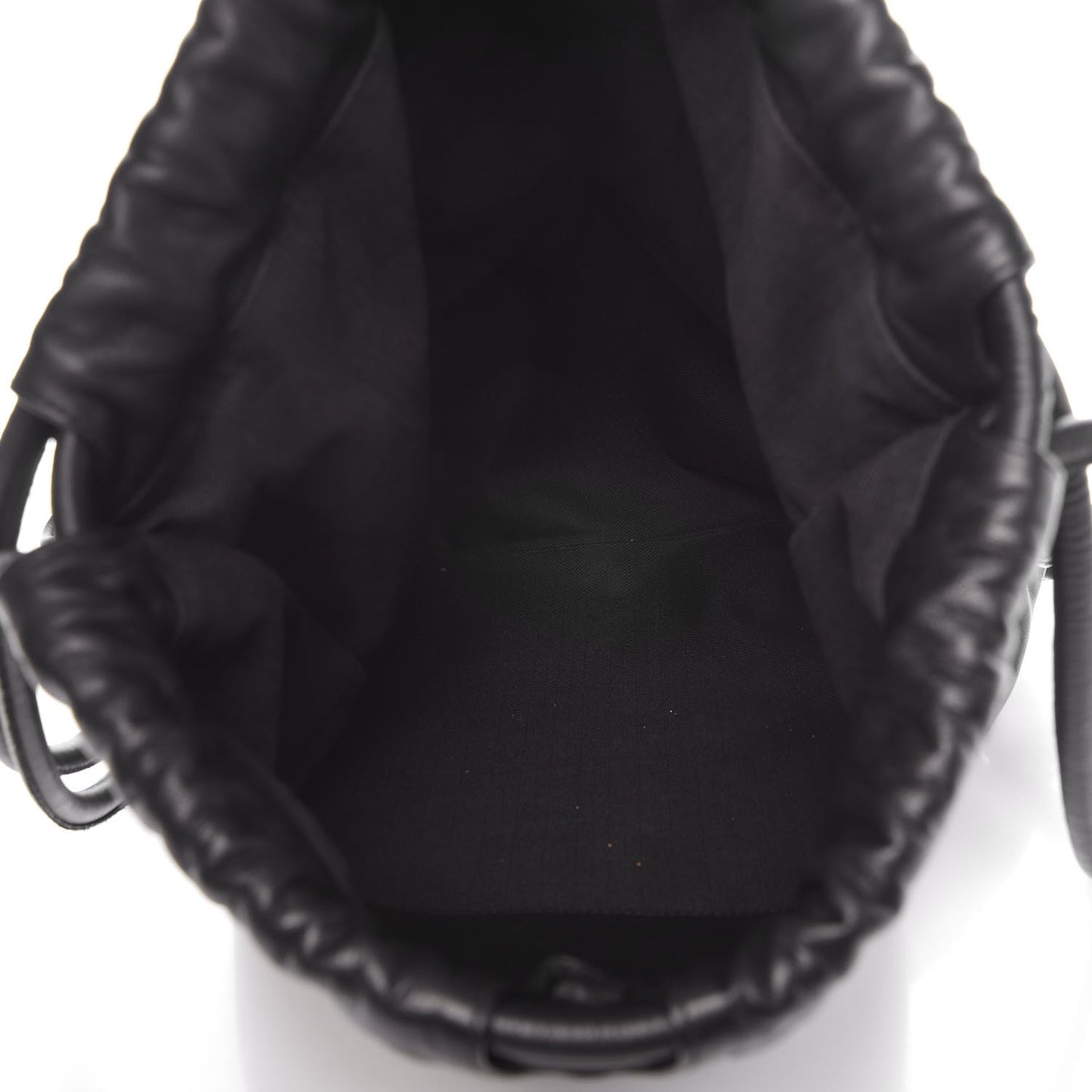 Calfskin Yago Knot Bag Black