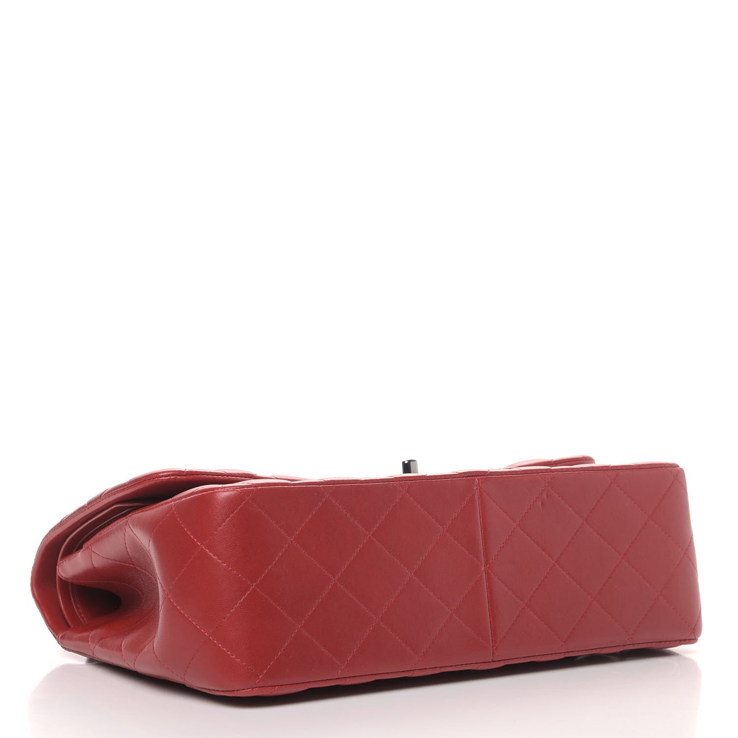 Chanel Lambskin Quilted Jumbo Double Flap Red 3 of 6