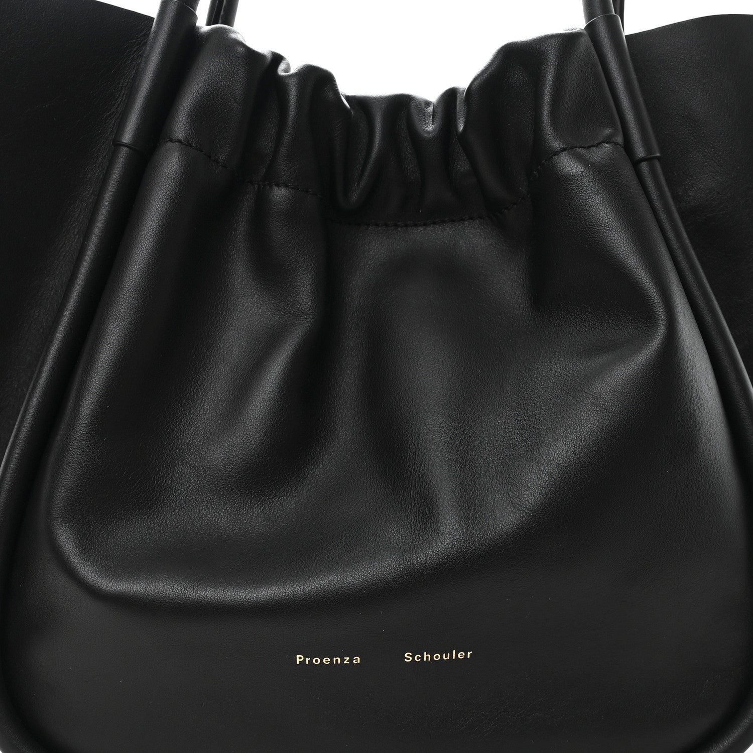 Proenza Schouler Calfskin Large Ruched Tote Black 8 of 10