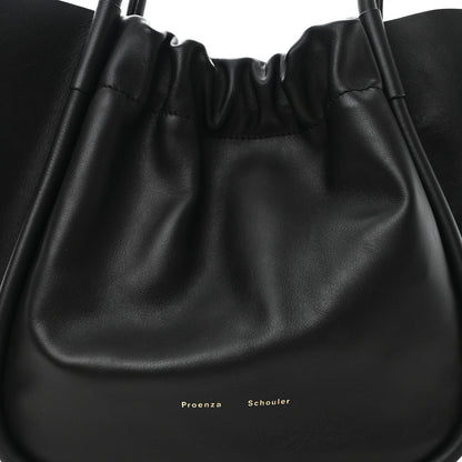 Proenza Schouler Calfskin Large Ruched Tote Black 8 of 10
