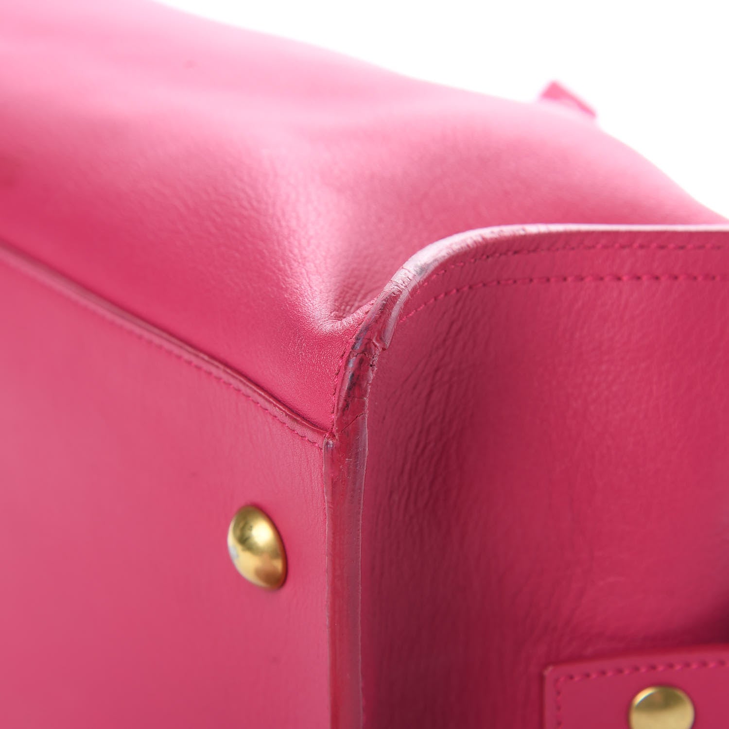 Saint Laurent Calfskin Small Classic Y Cabas Fuchsia 10 of 22