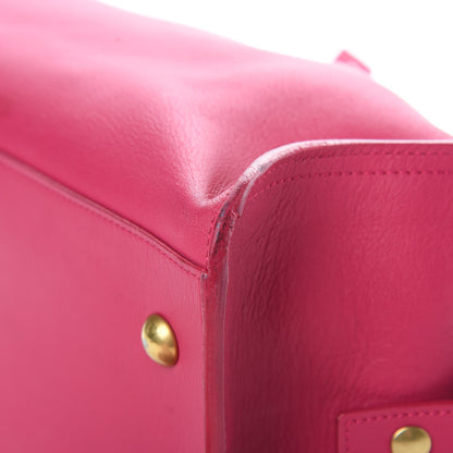 Saint Laurent Calfskin Small Classic Y Cabas Fuchsia 10 of 22