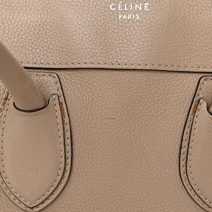 Celine Drummed Calfskin Mini Luggage Dune 9 of 12