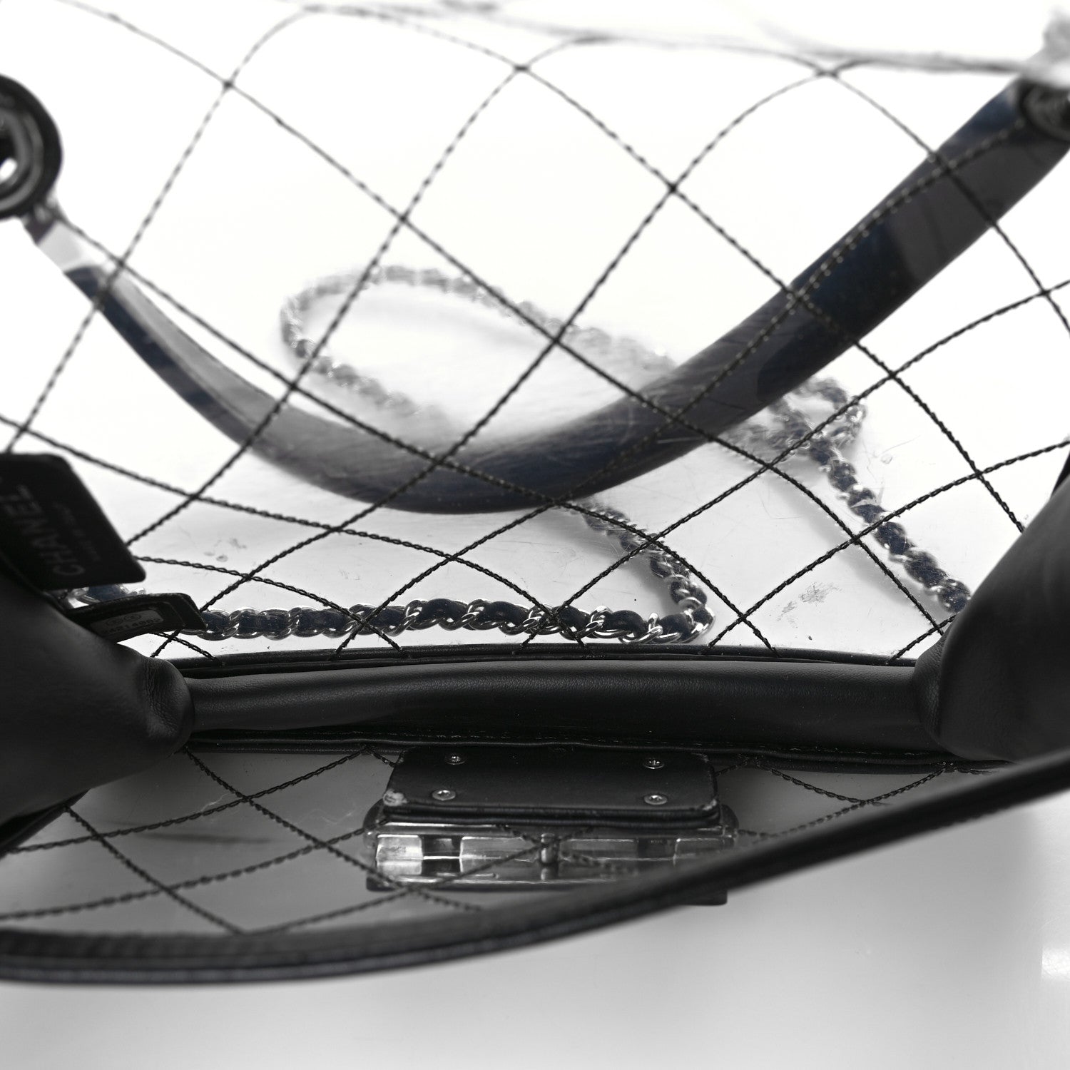 Chanel PVC Lambskin Quilted Mini Beauty Lock Flap Black 5 of 13