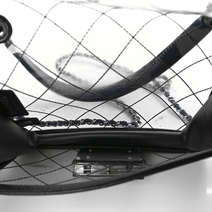 Chanel PVC Lambskin Quilted Mini Beauty Lock Flap Black 5 of 13