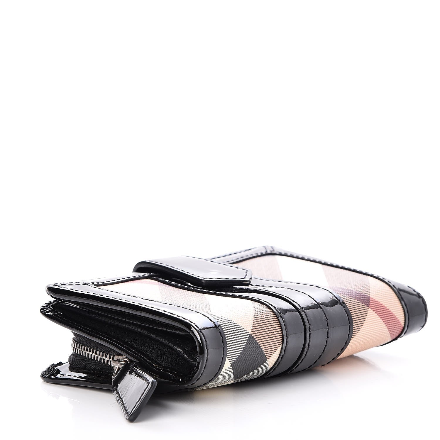Burberry Supernova Check Penrose Continental Wallet Black 4 of 9
