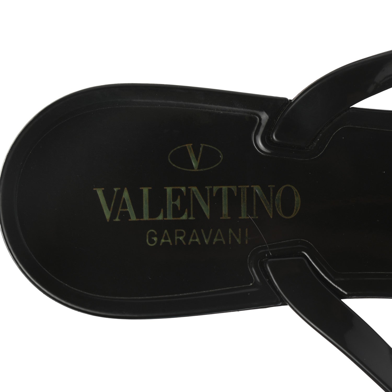 Valentino Garavani PVC Jelly Rockstud Bow Thong Sandals 39 Black 7 of 7