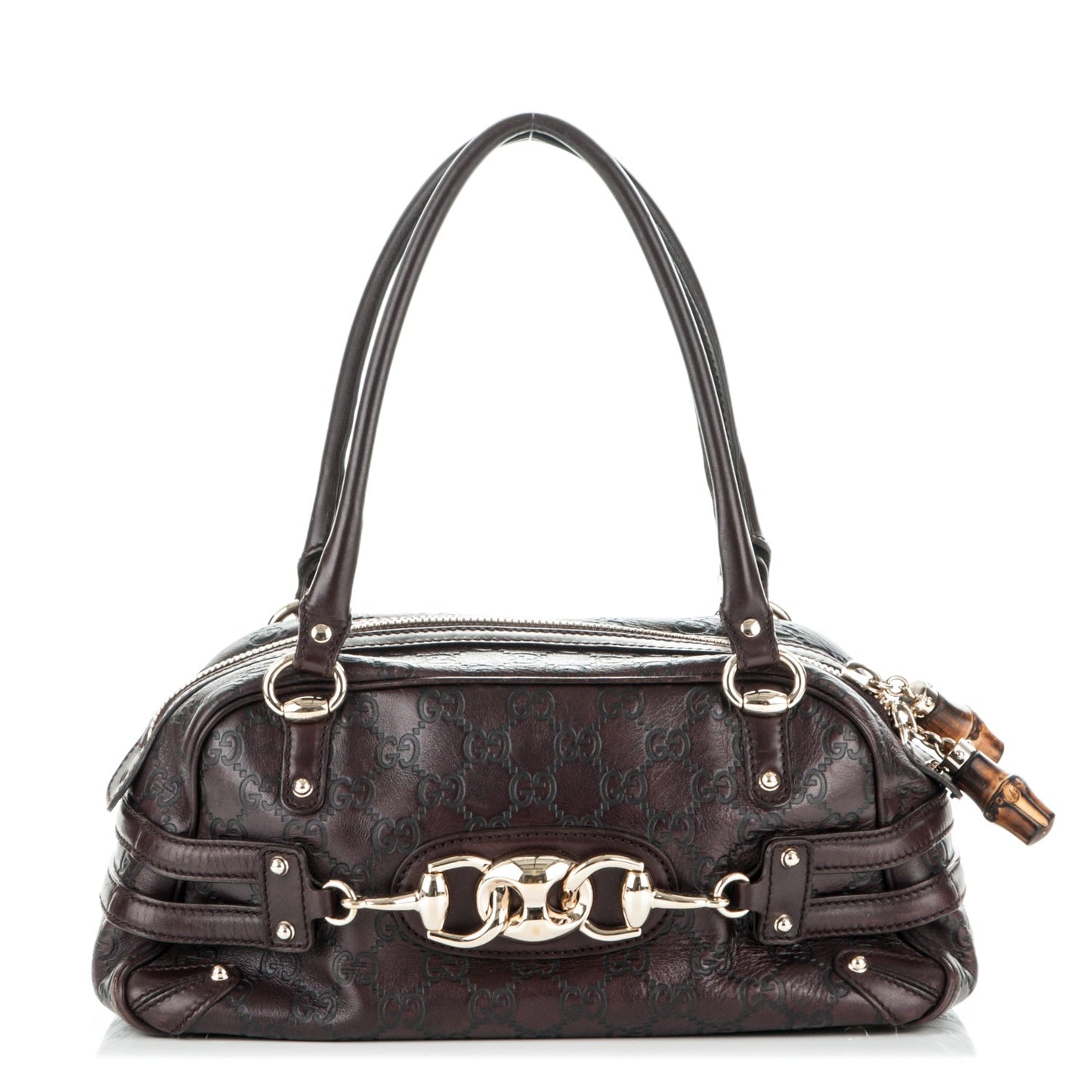 Guccissima Medium Wave Boston Dark Brown