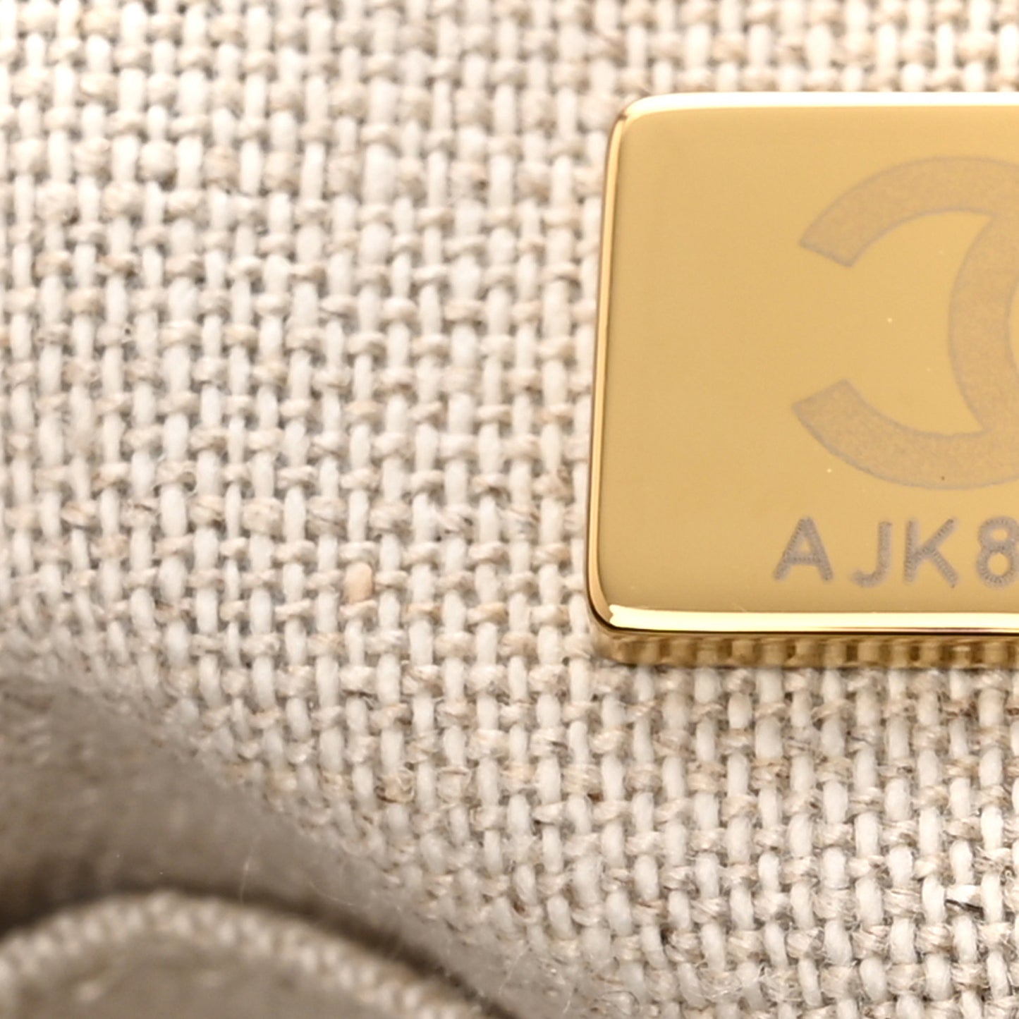 Mixed Fibers Small Deauville Tote Beige Black