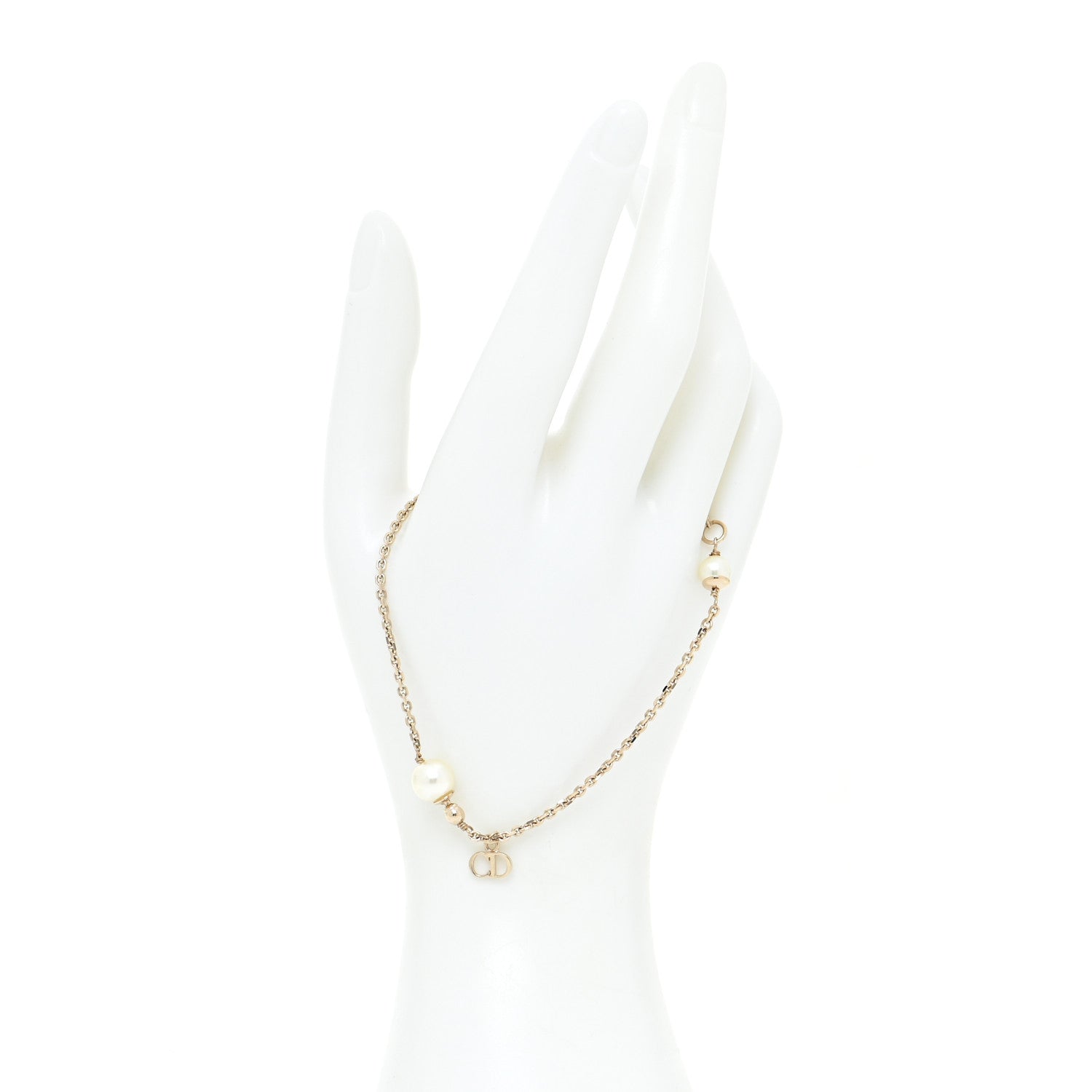 Christian Dior Pearl CD Bracelet Gold 2 of 5