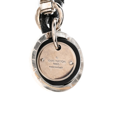 Louis Vuitton Palladium Damier Graphite Rope Bag Charm Key Holder 3 of 3