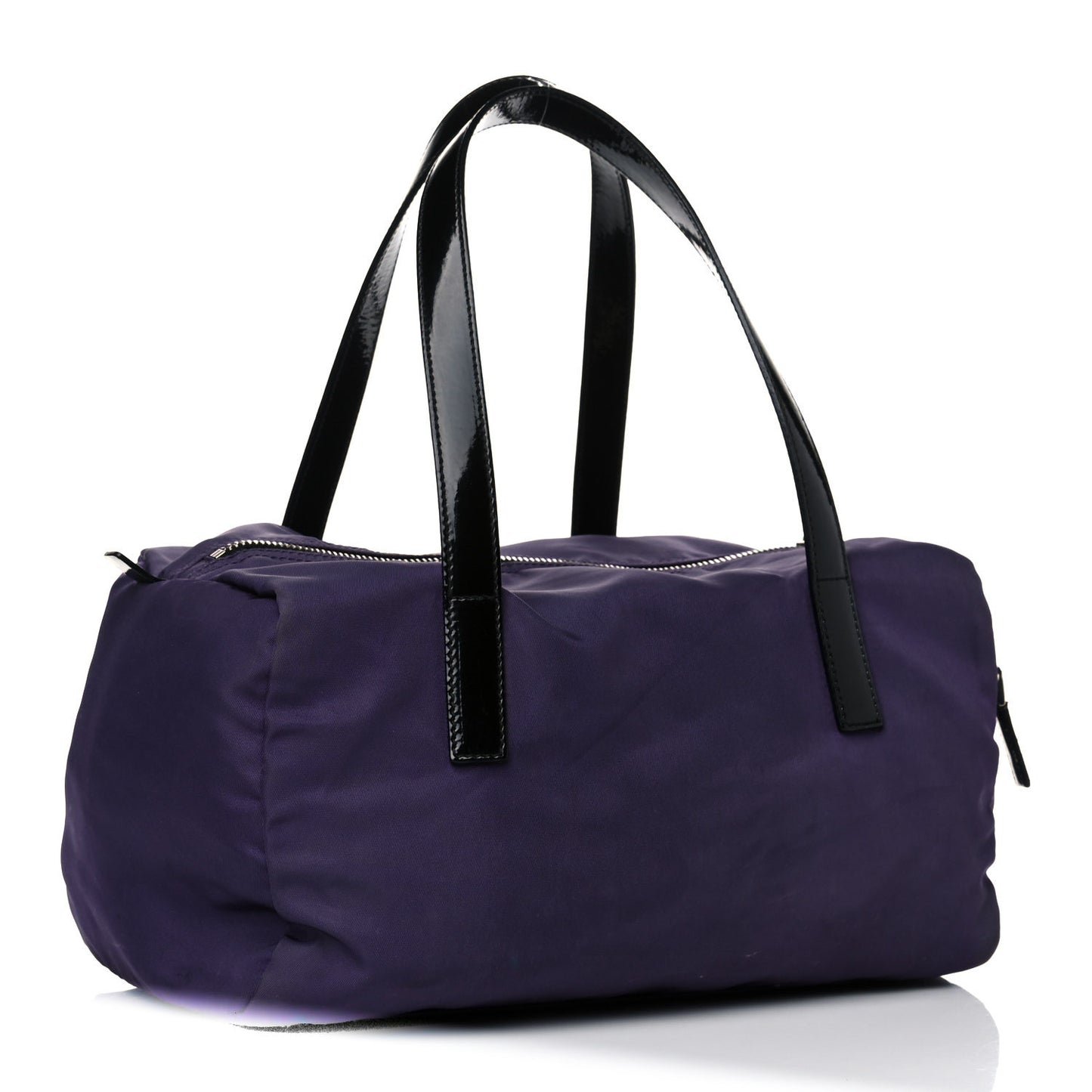 Tessuto Nylon Vernice Bauletto Ciclamino Black
