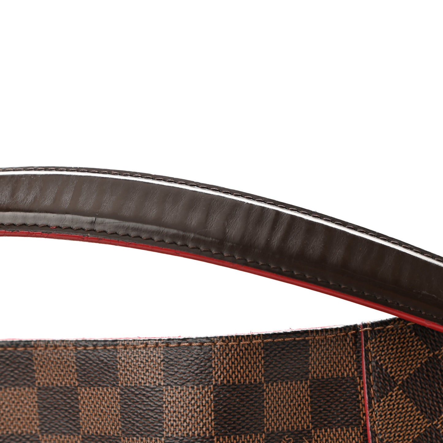 Damier Ebene Caissa Hobo Cherry