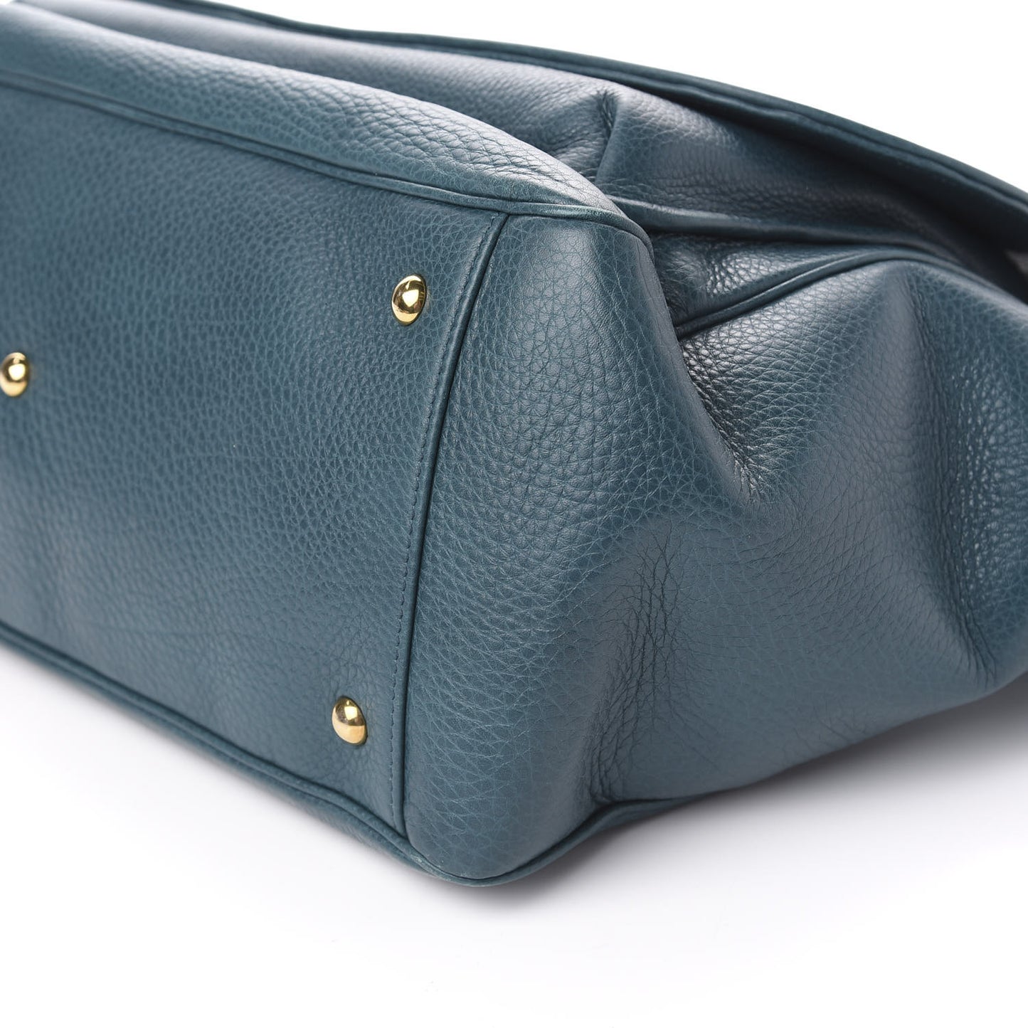 Pebbled Calfskin Medium 1973 Top Handle Satchel Deep Cobalt