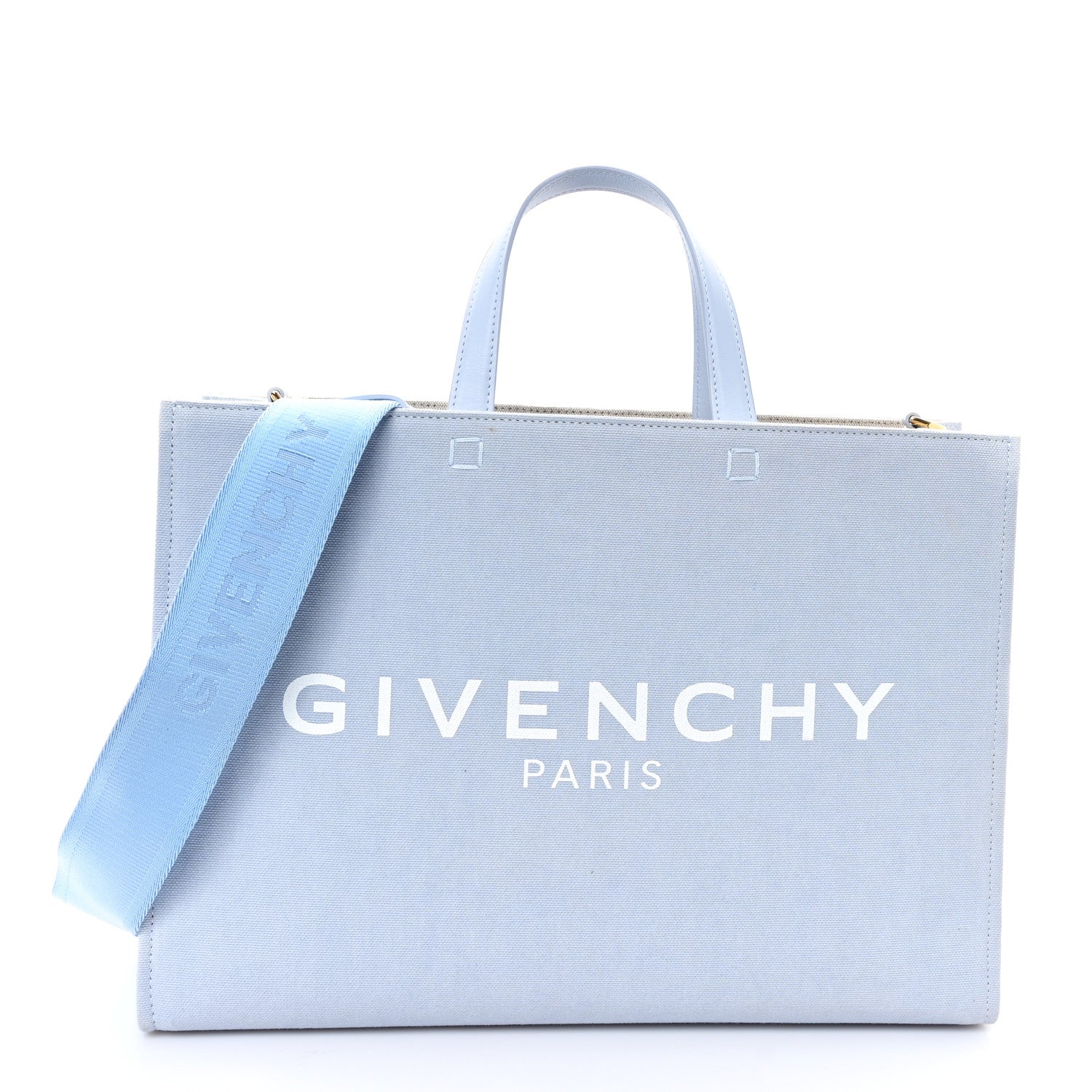 Givenchy Canvas Medium G-Tote Cloud Blue 1 of 12