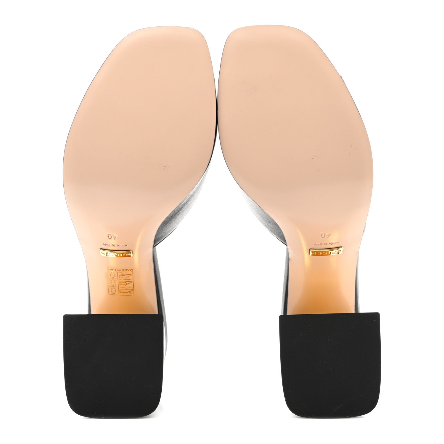 Gucci Nappa Horsebit 75mm Slide Sandals 40 Black 5 of 9