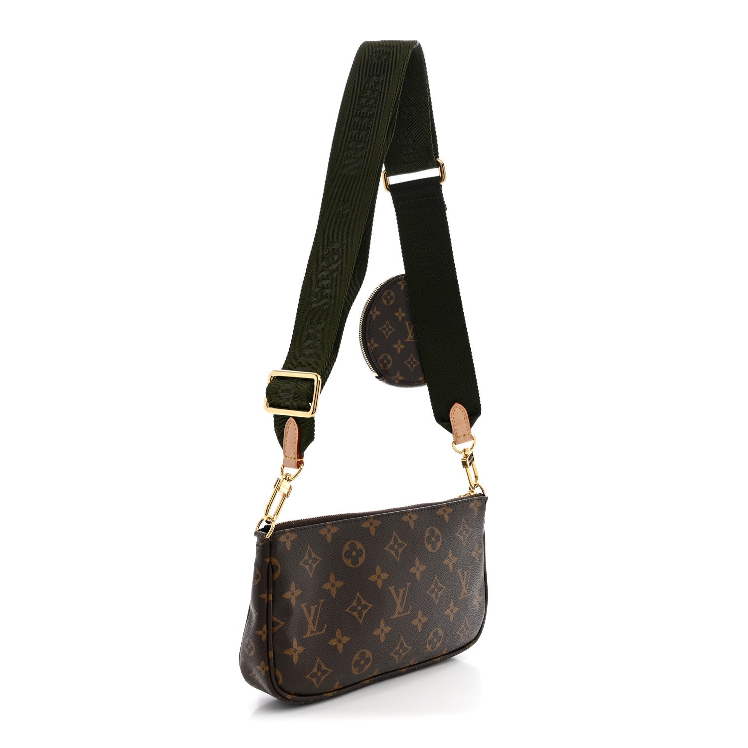 Louis Vuitton Monogram Multi Pochette Accessories Large Pochette Kaki 3 of 9