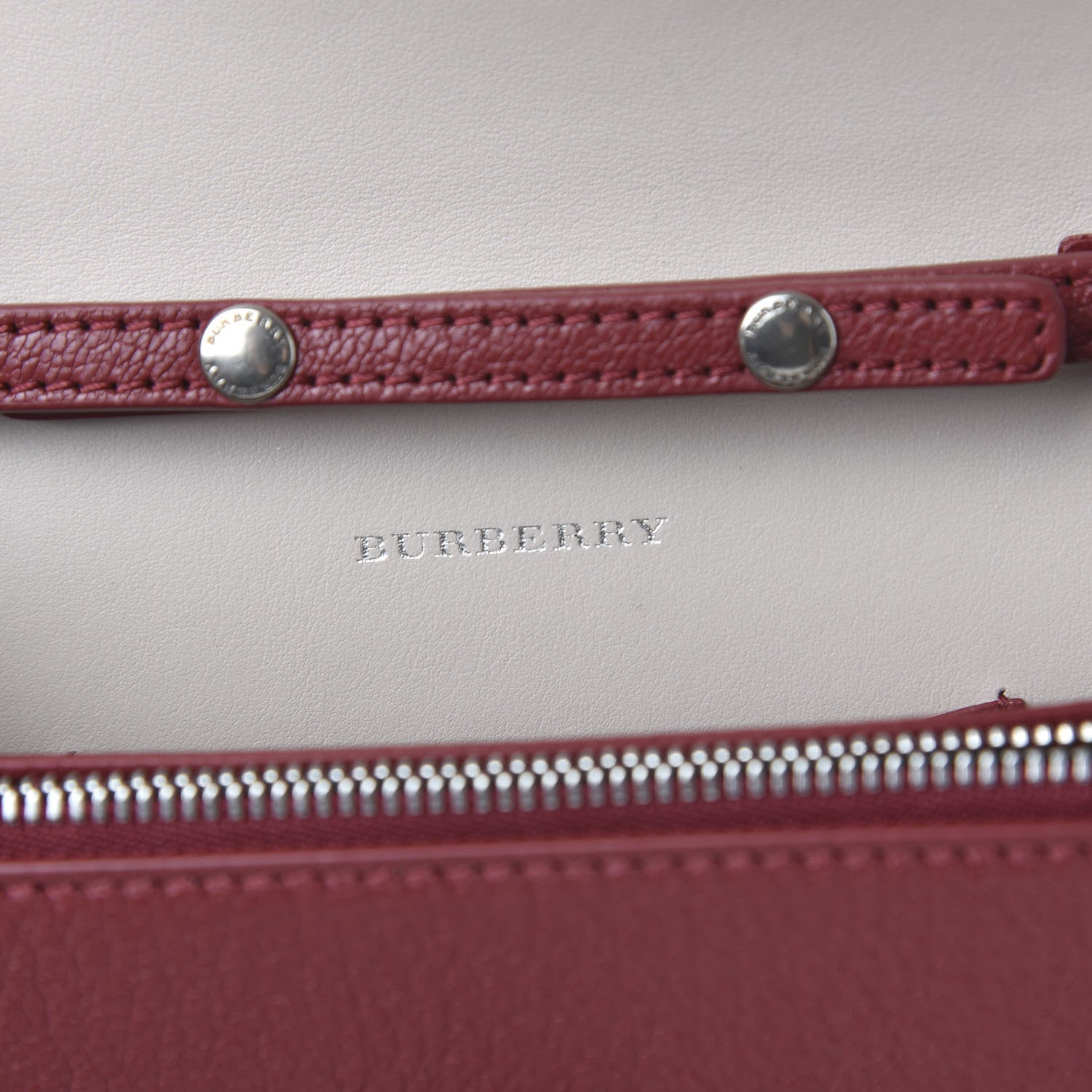Burberry Hayes Goatskin D-Ring Mini Bag Crimson 8 of 9
