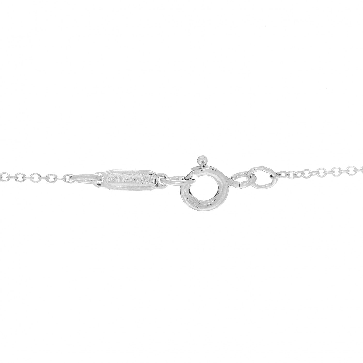 Tiffany Sterling Silver Atlas Bar Pendant Necklace 4 of 4