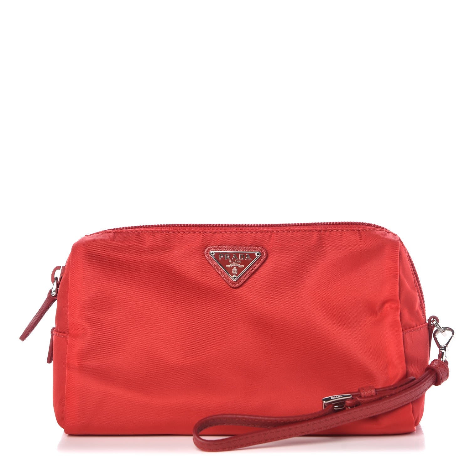 Prada Nylon Vela Wristlet Rosso 1 of 7