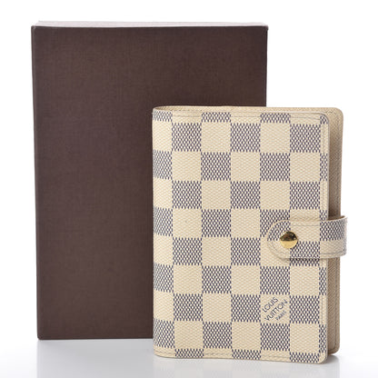 Louis Vuitton Damier Azur Small Ring Agenda Cover 7 of 7