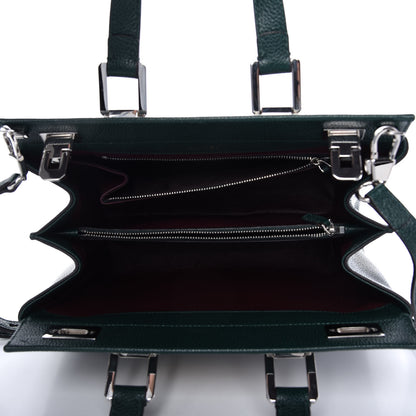 Gucci Grainy Calfskin Small Zumi Top Handle Bag Vintage Green 5 of 9