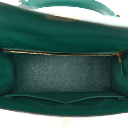 Hermes Epsom Kelly Sellier 28 Malachite 5 of 11