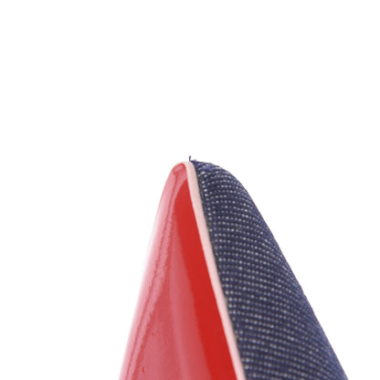 Christian Louboutin Denim Patent So Kate 120 Pumps 38.5 Blue Pompadour 9 of 10