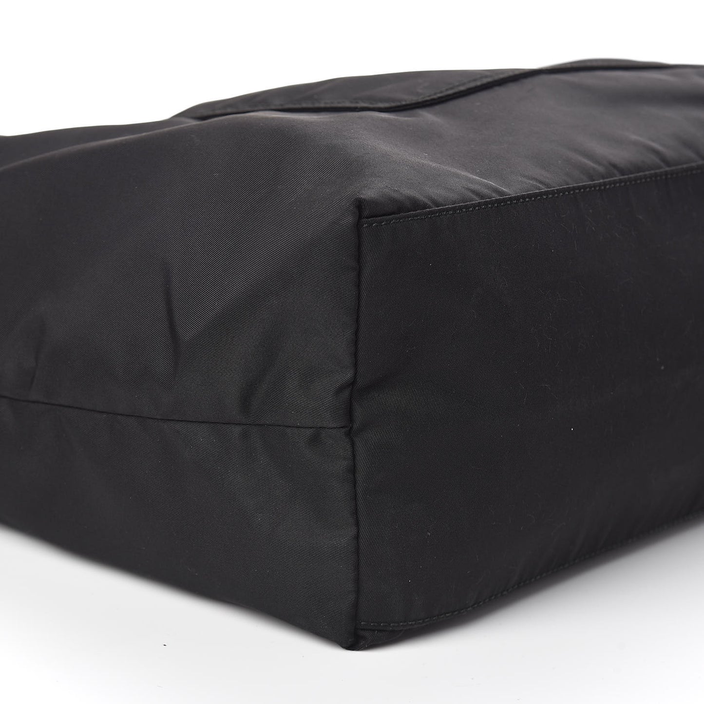 Saffiano Tessuto Nylon Shopping Tote Black
