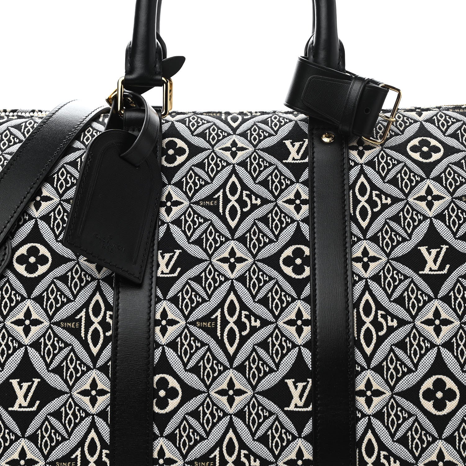 Louis Vuitton Jacquard Since 1854 Keepall Bandouliere 45 Grey 7 of 11