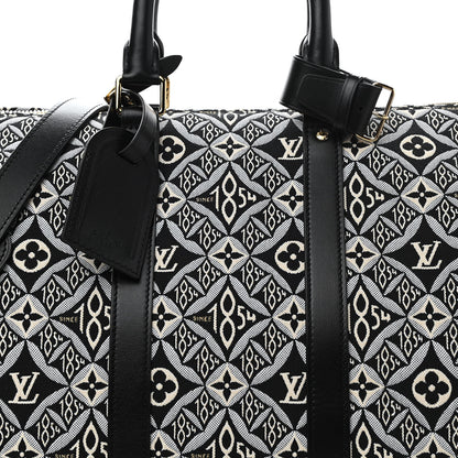 Louis Vuitton Jacquard Since 1854 Keepall Bandouliere 45 Grey 7 of 11