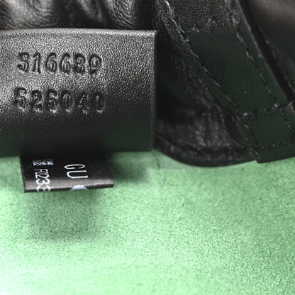 Gucci Grained Calfskin Logo Drawstring Backpack Green 8 of 11