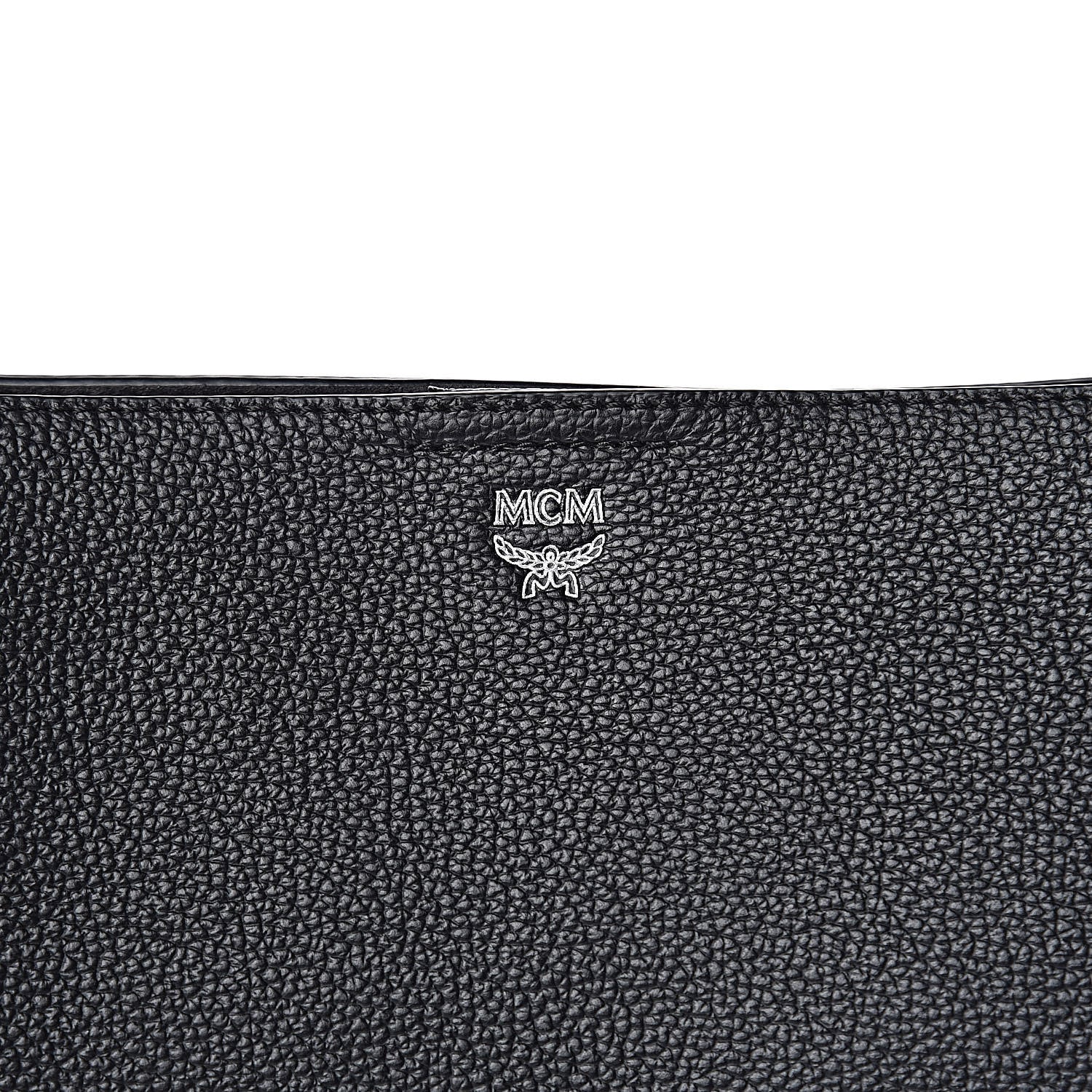 MCM Grained Calfskin Visetos Medium Sarah Hobo Black 8 of 10