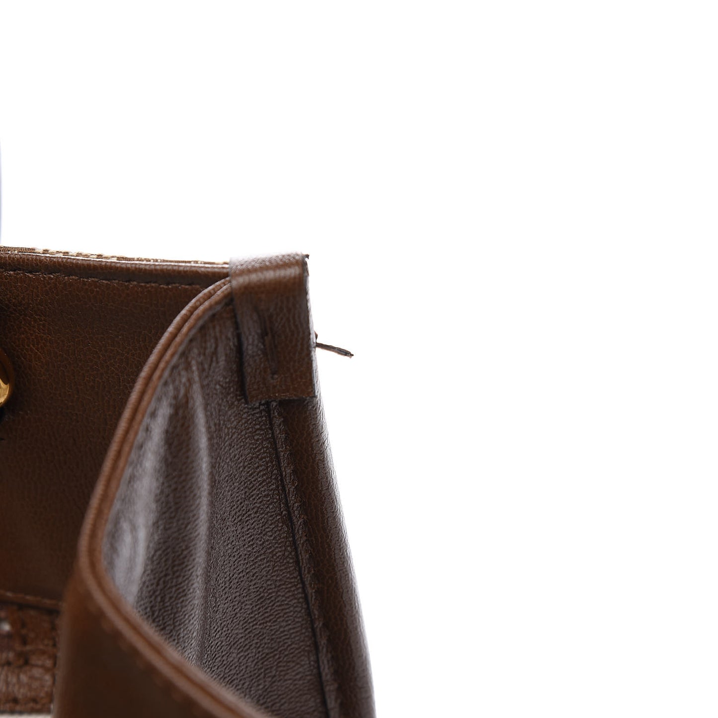 Monogram Horsebit 1955 Tote Bag Beige Brown Sugar