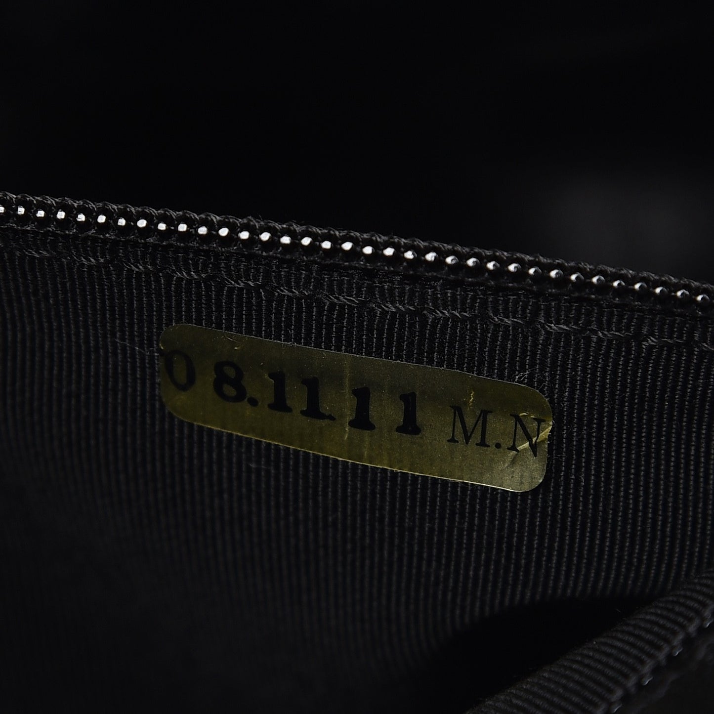 Metallic Aged Calfskin Quilted Medium Reissue Camera Case Black