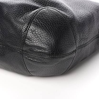 Gucci Pebbled Calfskin Medium Soho Chain Hobo Black 9 of 11