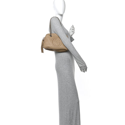 Gucci Pebbled Calfskin Small Soho Bowler Camelia 2 of 10