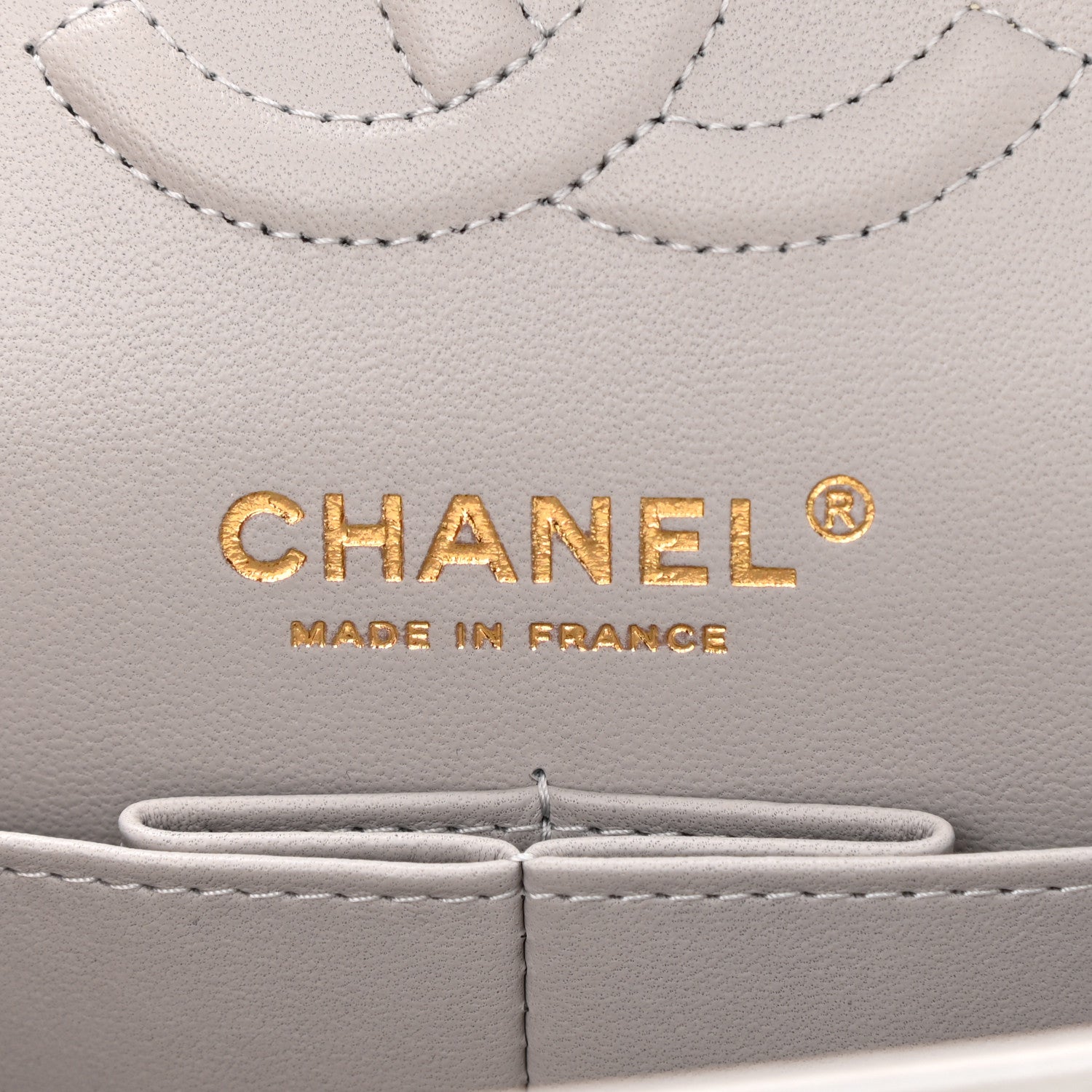 Chanel Caviar Quilted Small Double Flap Grey 6 of 8