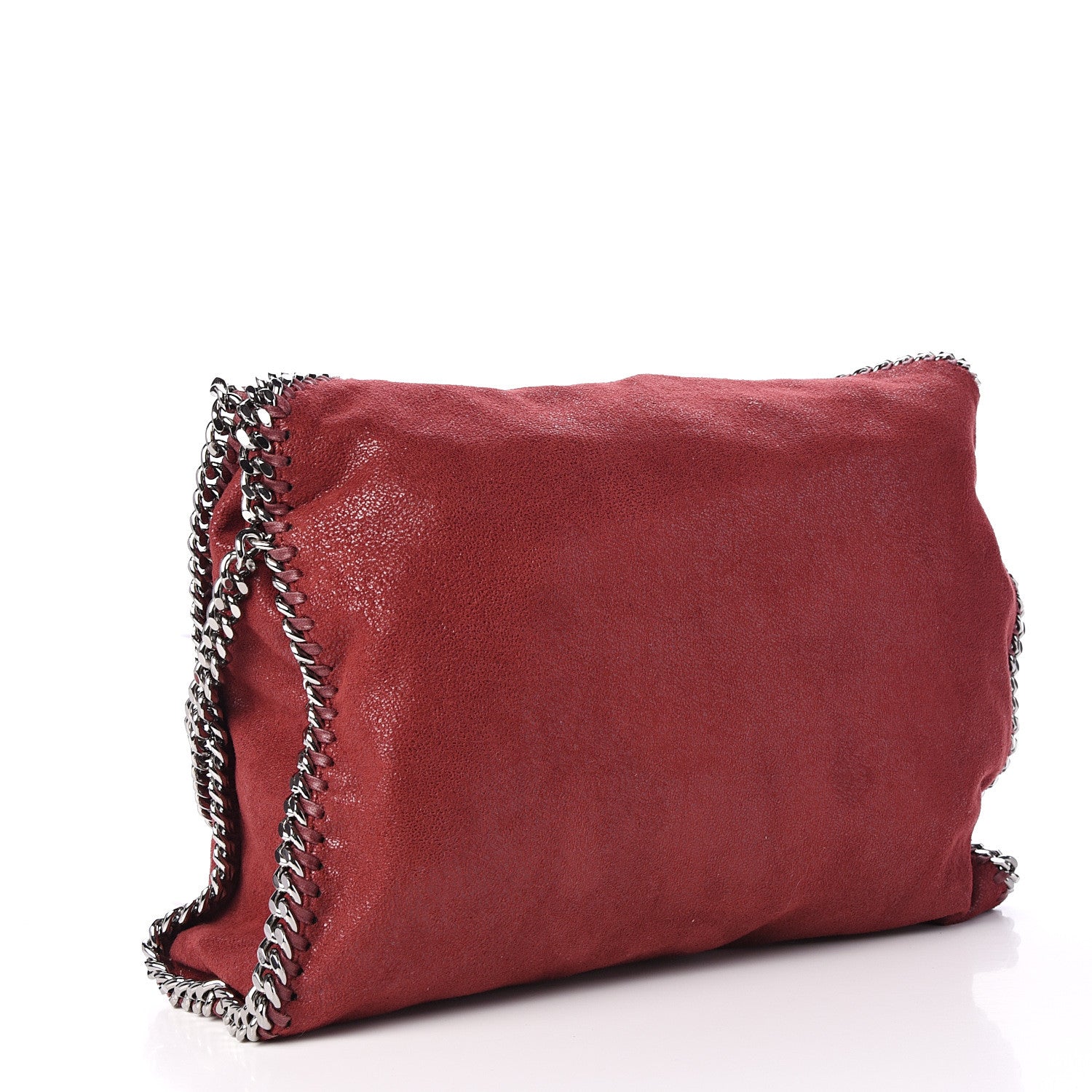 Stella McCartney Shaggy Deer Falabella Fold Over Tote Burgundy 2 of 10