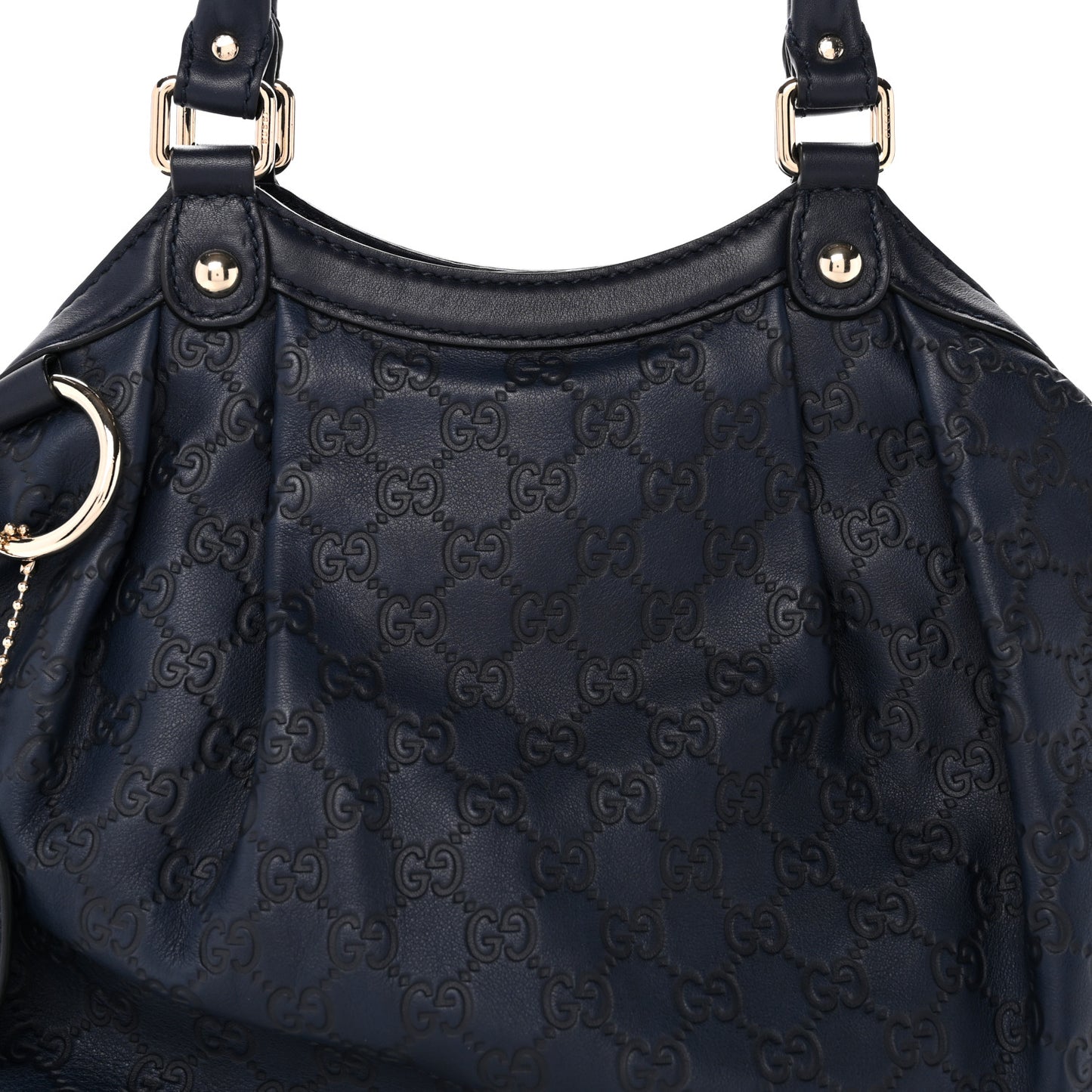 Guccissima Medium Sukey Tote Navy