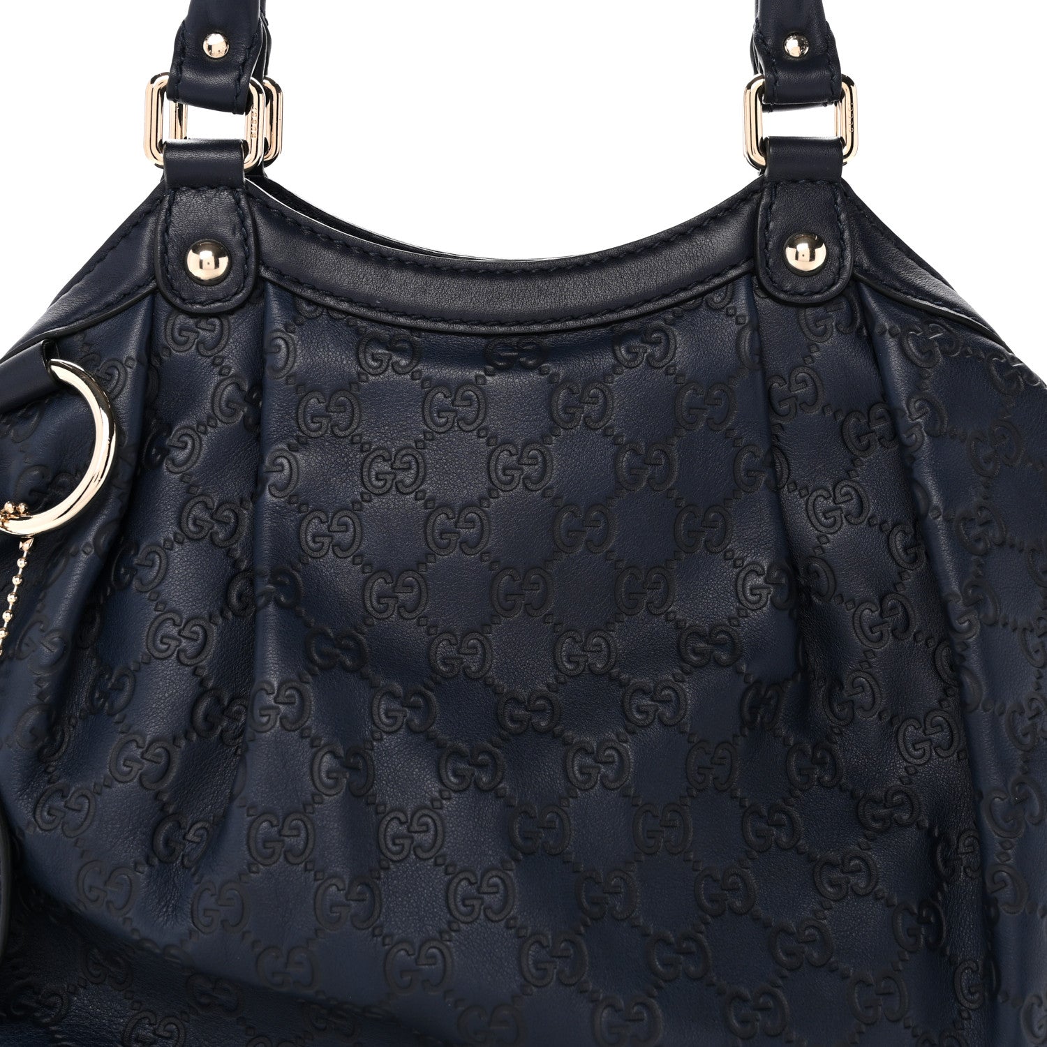 Gucci Guccissima Medium Sukey Tote Navy 8 of 12