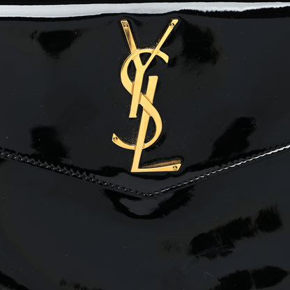 Saint Laurent Patent Calfskin Monogram Uptown Clutch Black 8 of 12